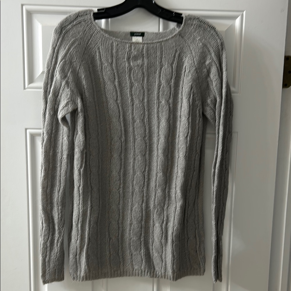 Jcrew gray boatneck sweater
